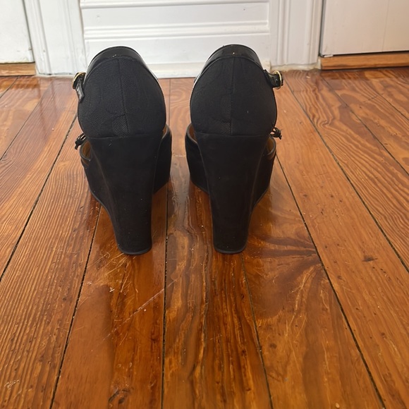 Coach size 9 suede wedges - Picture 3 of 6